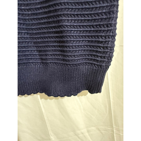 Women's Daniel Rainn Navy Maxy Short Sleeve Sweater M - Picture 8 of 8